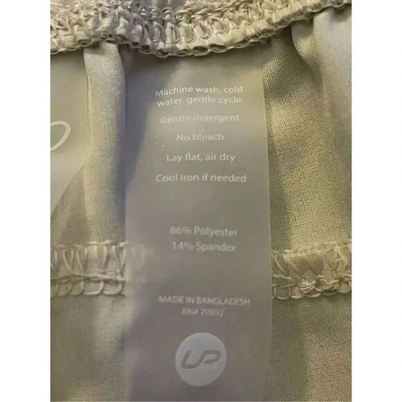 Unipro Women's Mid-Rise Elastic Waist Crop Pants White Size M - Picture 4 of 4